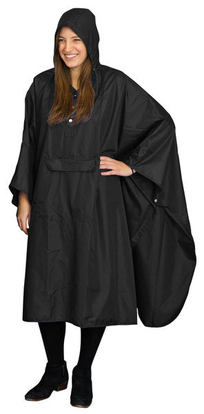 Hide-Away Poncho: Black