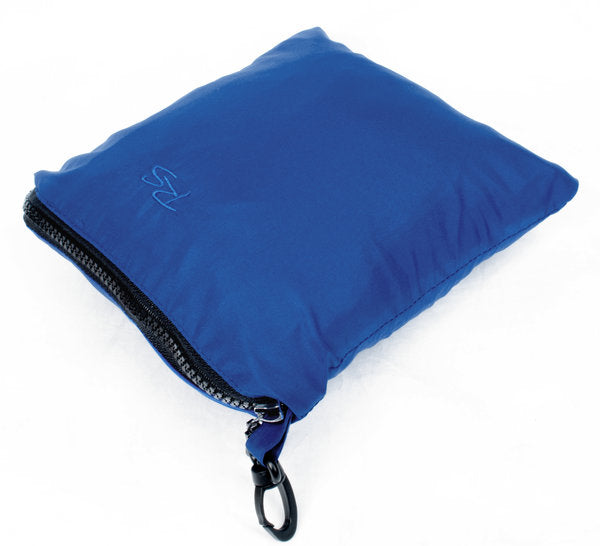 Hide-Away Poncho: Blue - packed