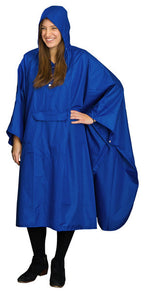Hide-Away Poncho: Blue