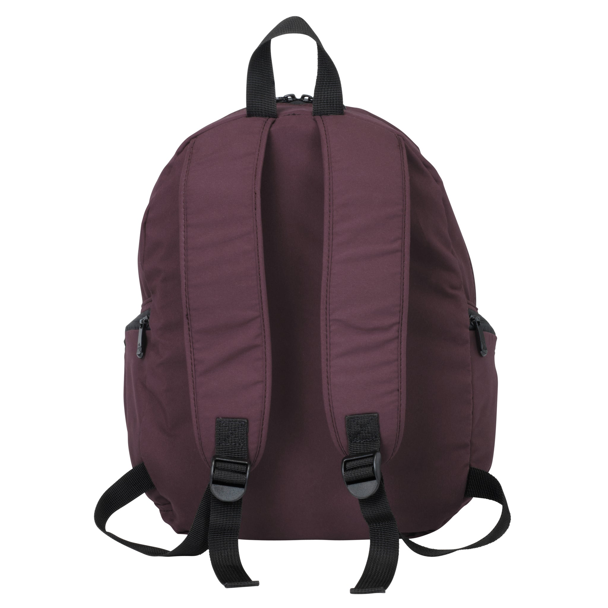 plum microfiber day pack back
