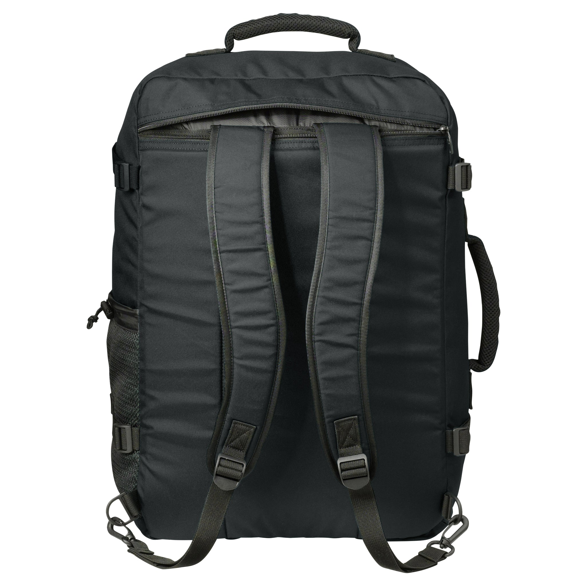 black carry on backpack straps
