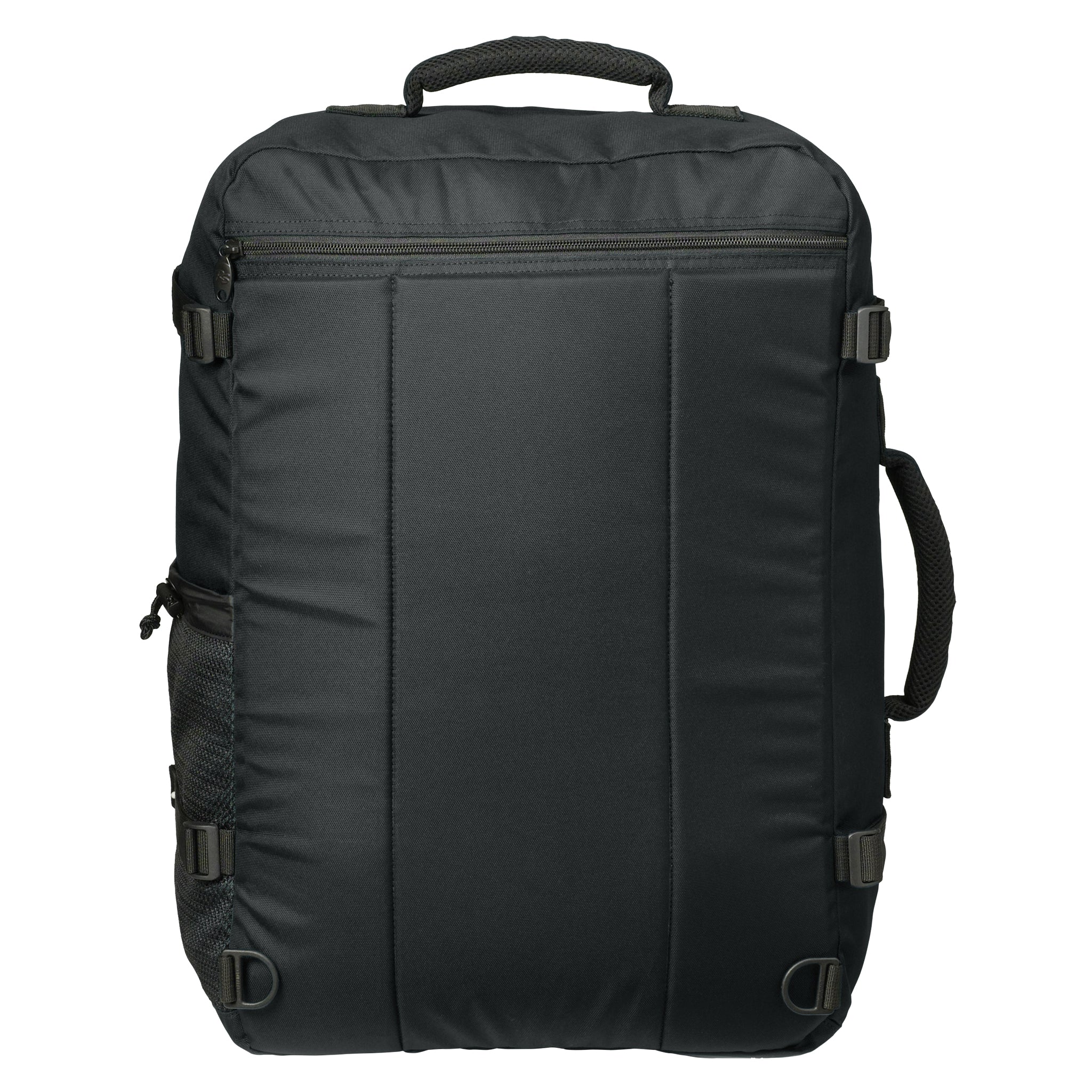 black carry on backpack back