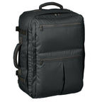 black carry on backpack front