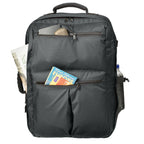 Graphite front pockets carry on backpack