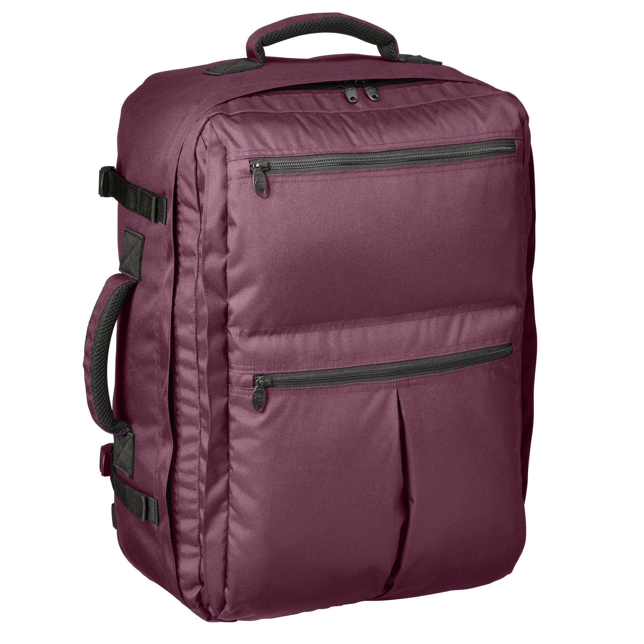 Plum carry on backpack front