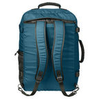 blue spruce straps carry on backpack