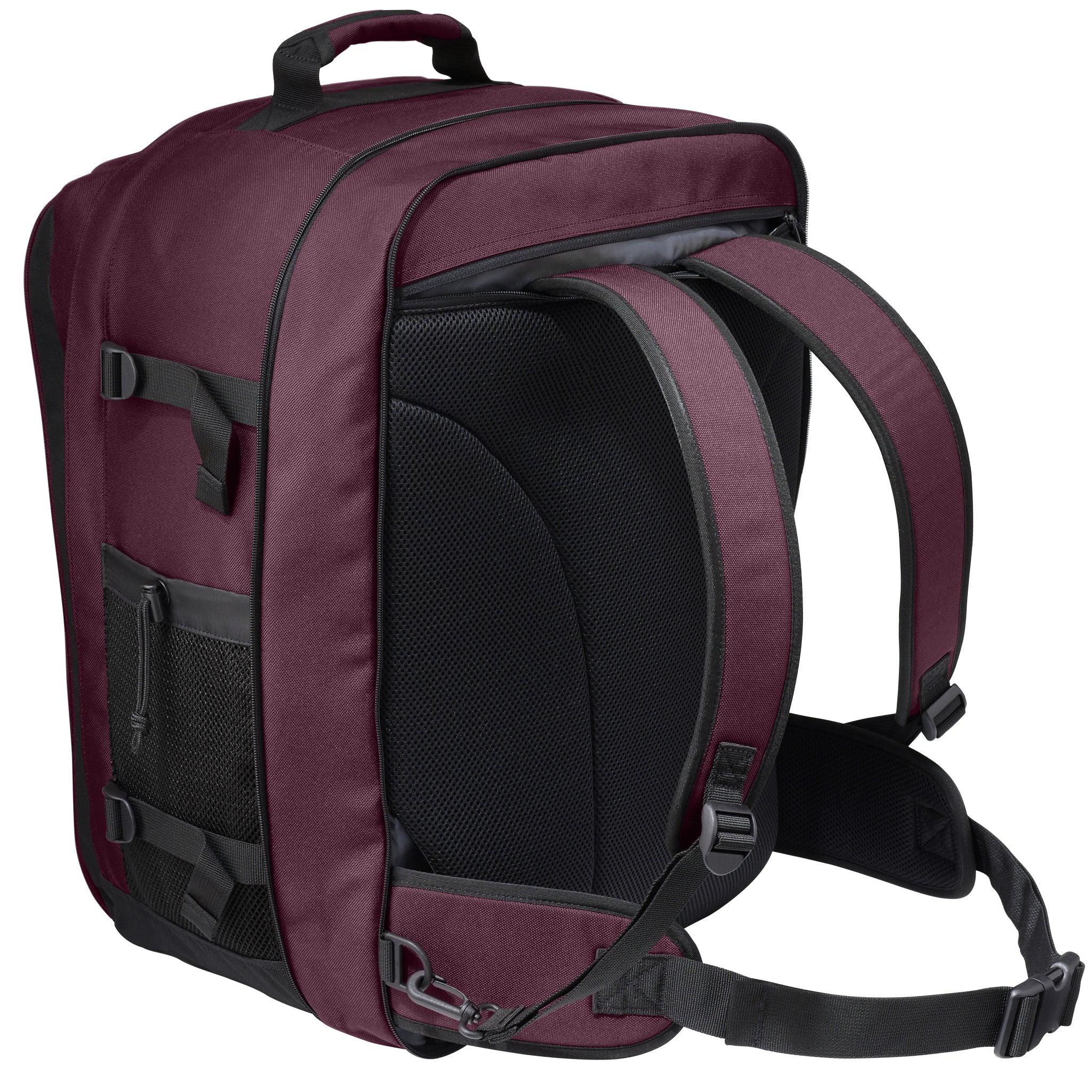 plum convertible carry on back image