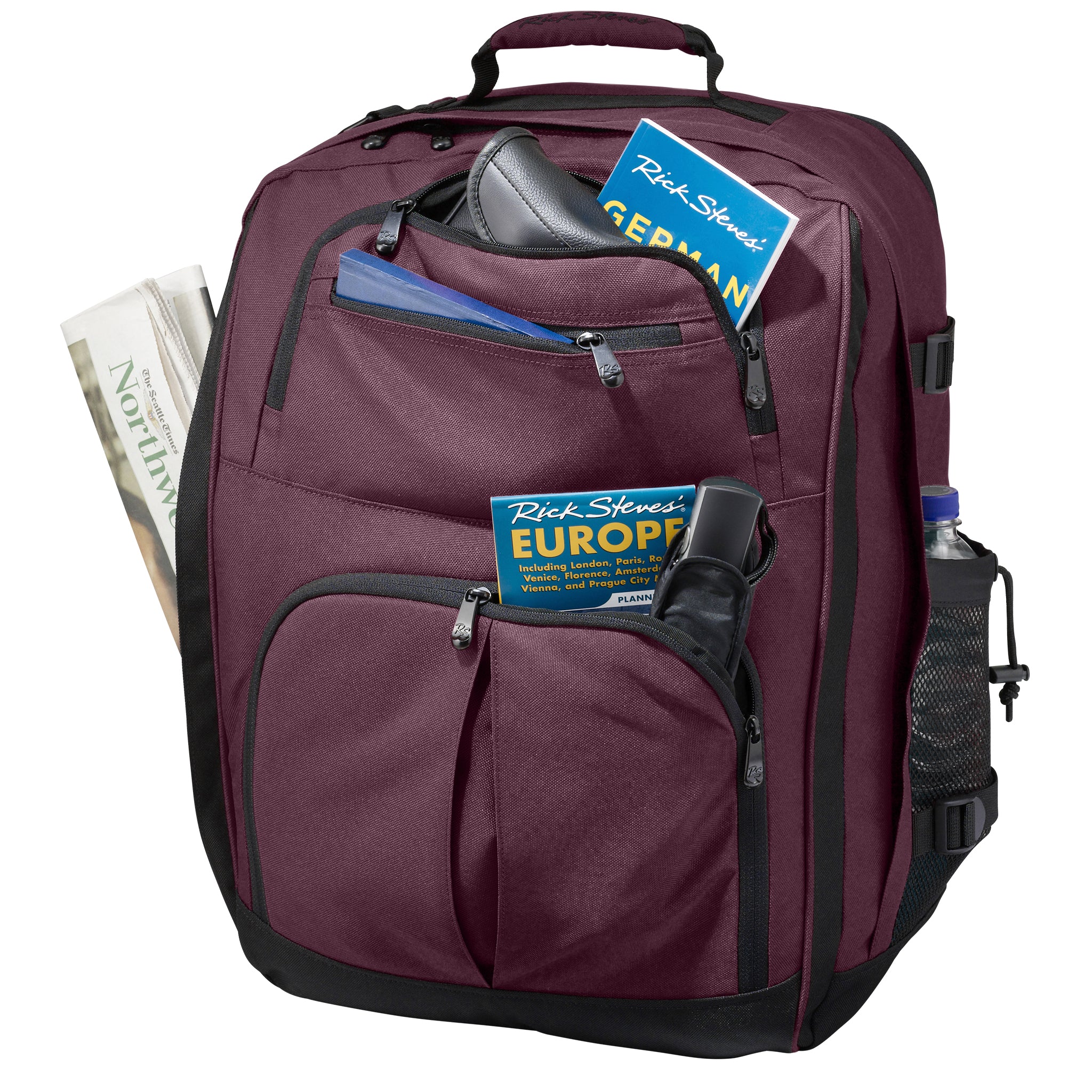 plum convertible carry on pockets