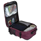 Plum convertible backpack interior image