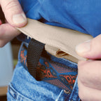 Essential Silk Hidden Pocket - on a belt