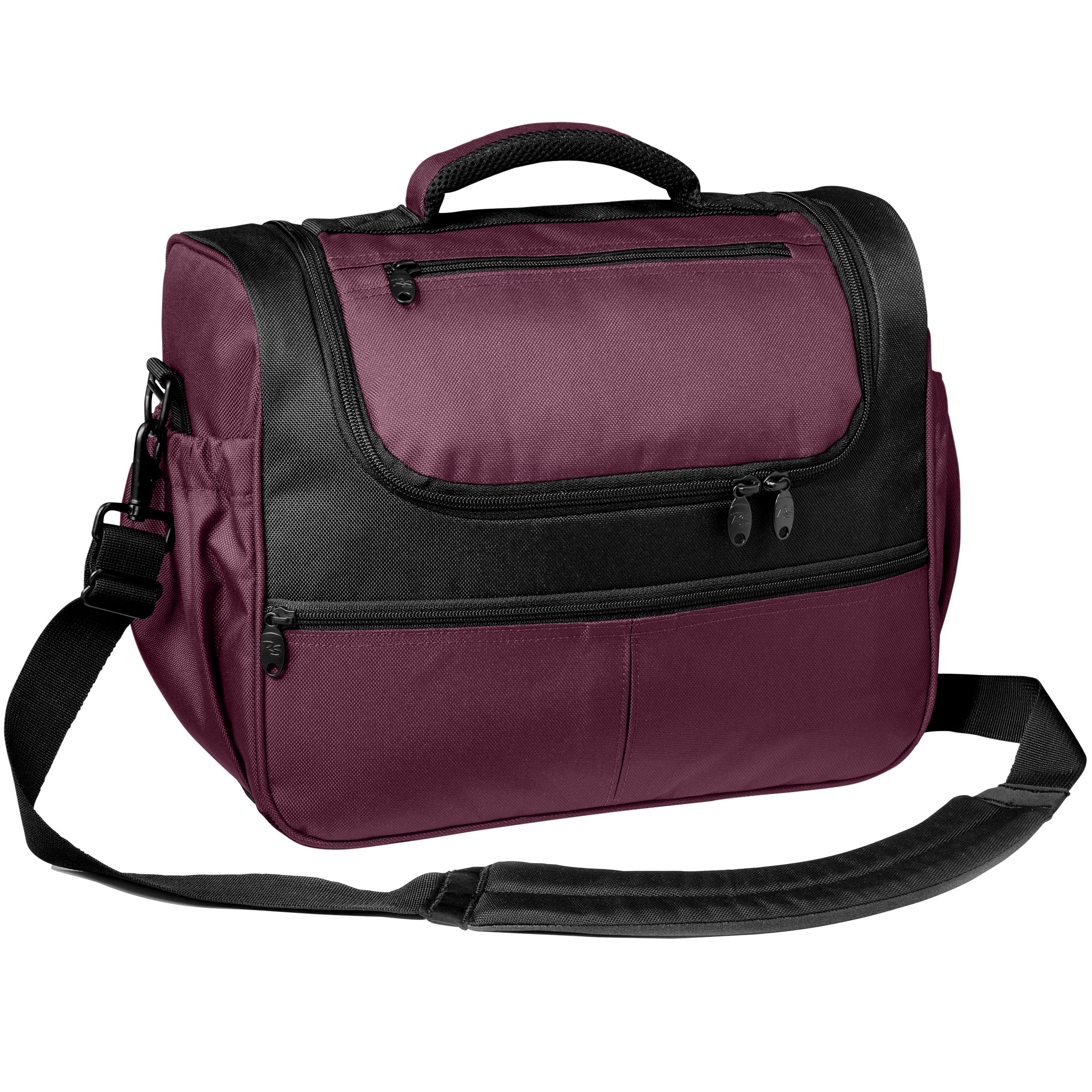 plum euro flight bag front image