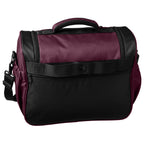 plum euro flight bag back image