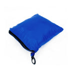Hide-Away Poncho: Blue, packed