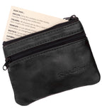 Black Lambskin Travel Wallet - with note