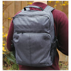 heather gray heather navy oslo backpack back