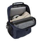 heather navy oslo backpack inside