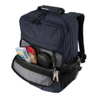 heather navy oslo backpack pocket