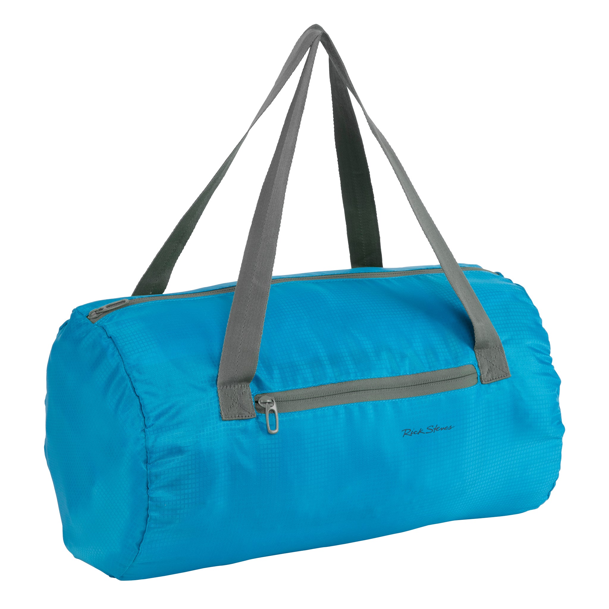 Rick Steves Packable Duffel Bag, turquoise color