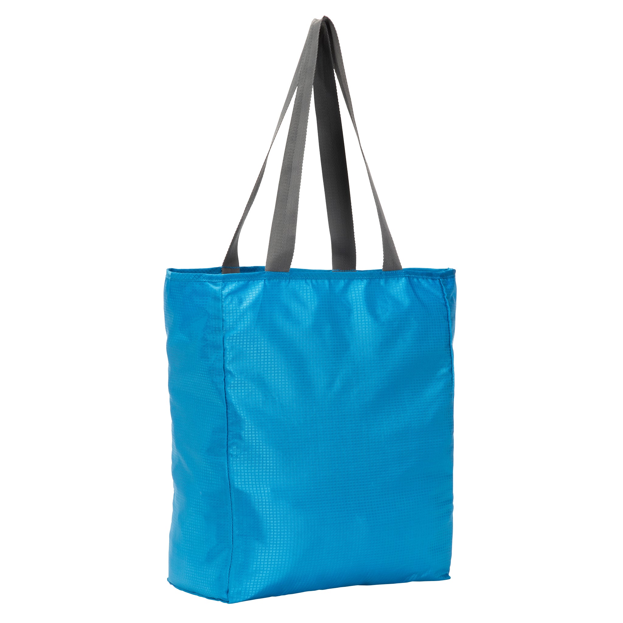 Rick Steves Packable Tote, turquoise color, back view