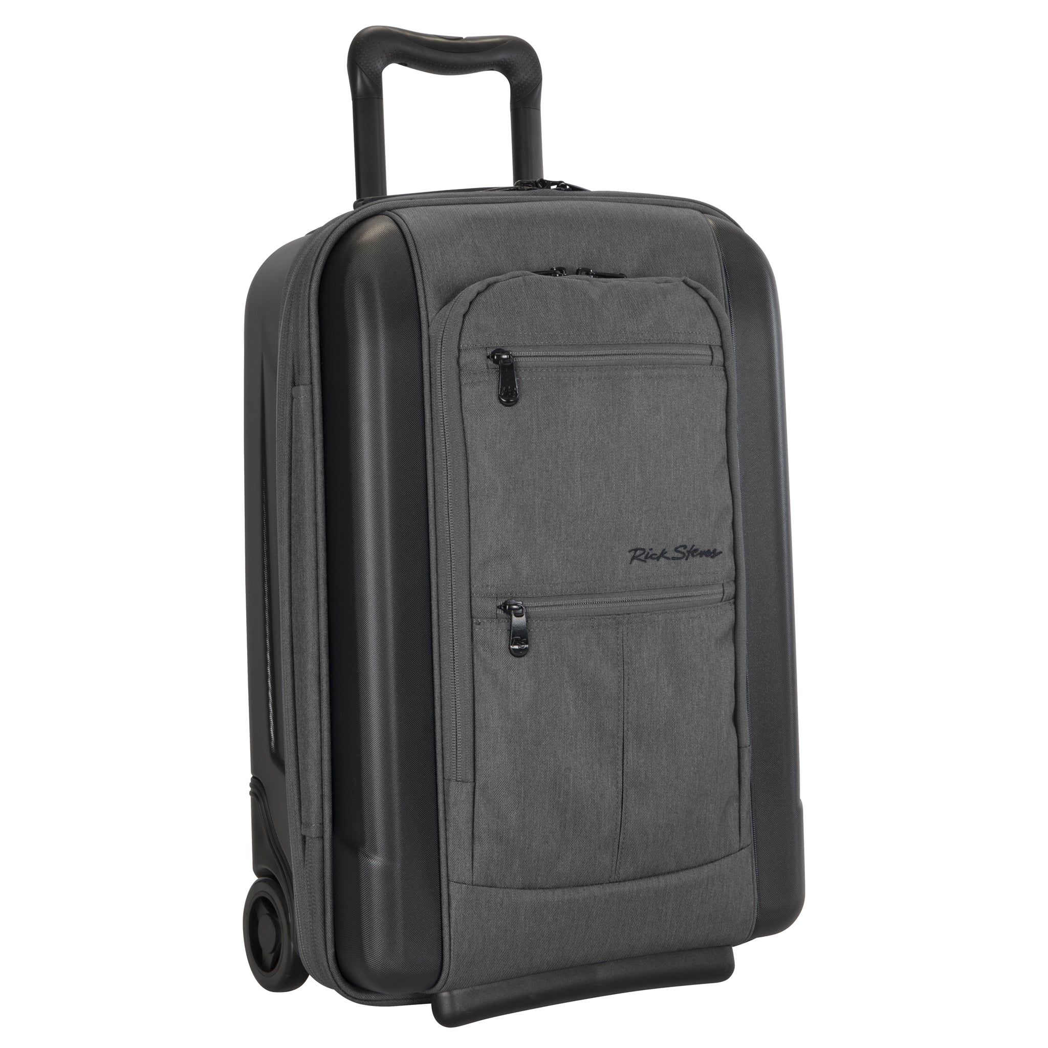 heather gray riga carry on front