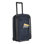 heather navy riga carry on pocket