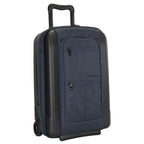 heather navy riga carry on front