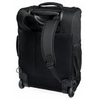 black rolling backpack straps