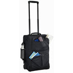black rolling backpack pockets