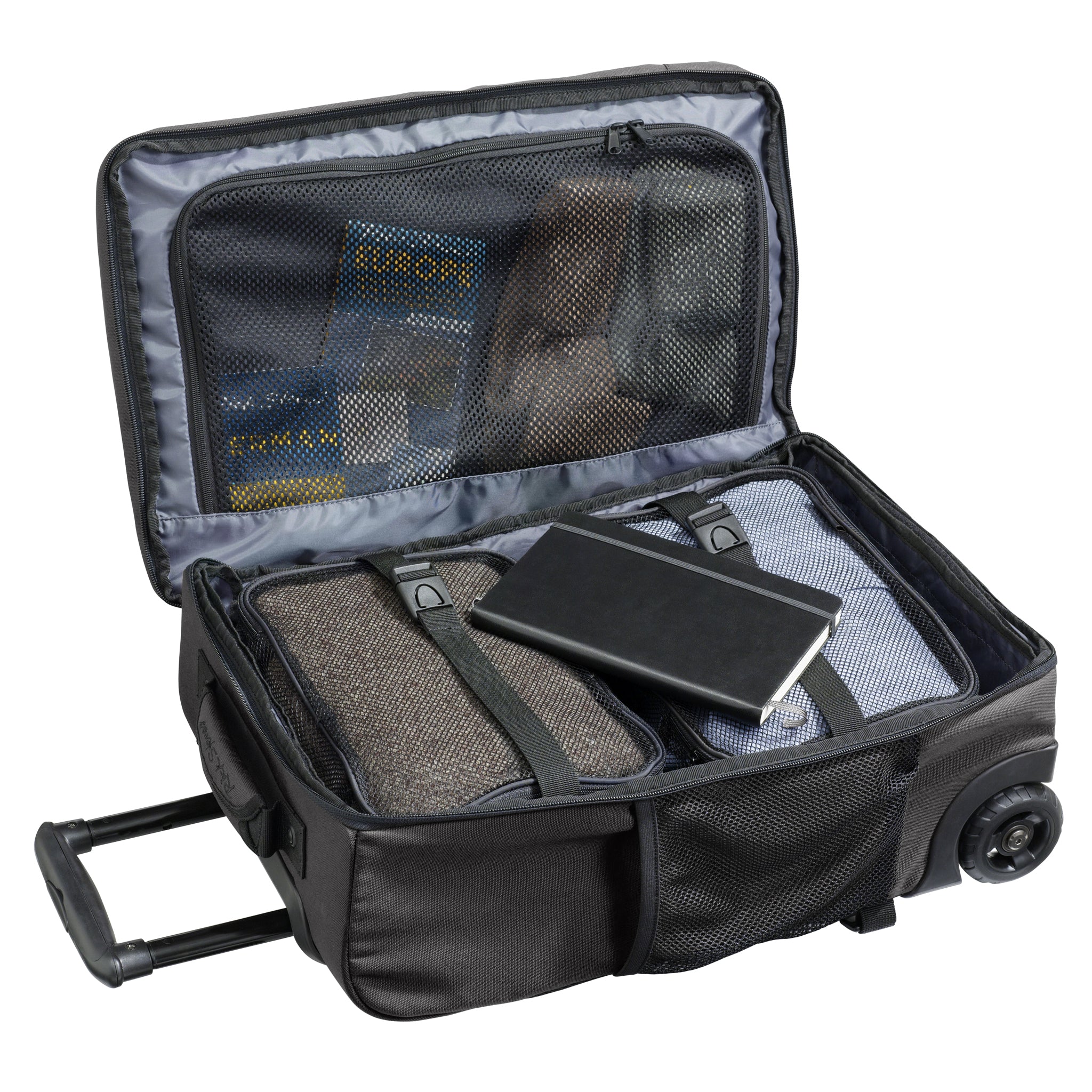 graphite rolling backpack interior