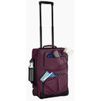 plum rolling backpack handle