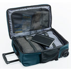blue spruce rolling backpack inside