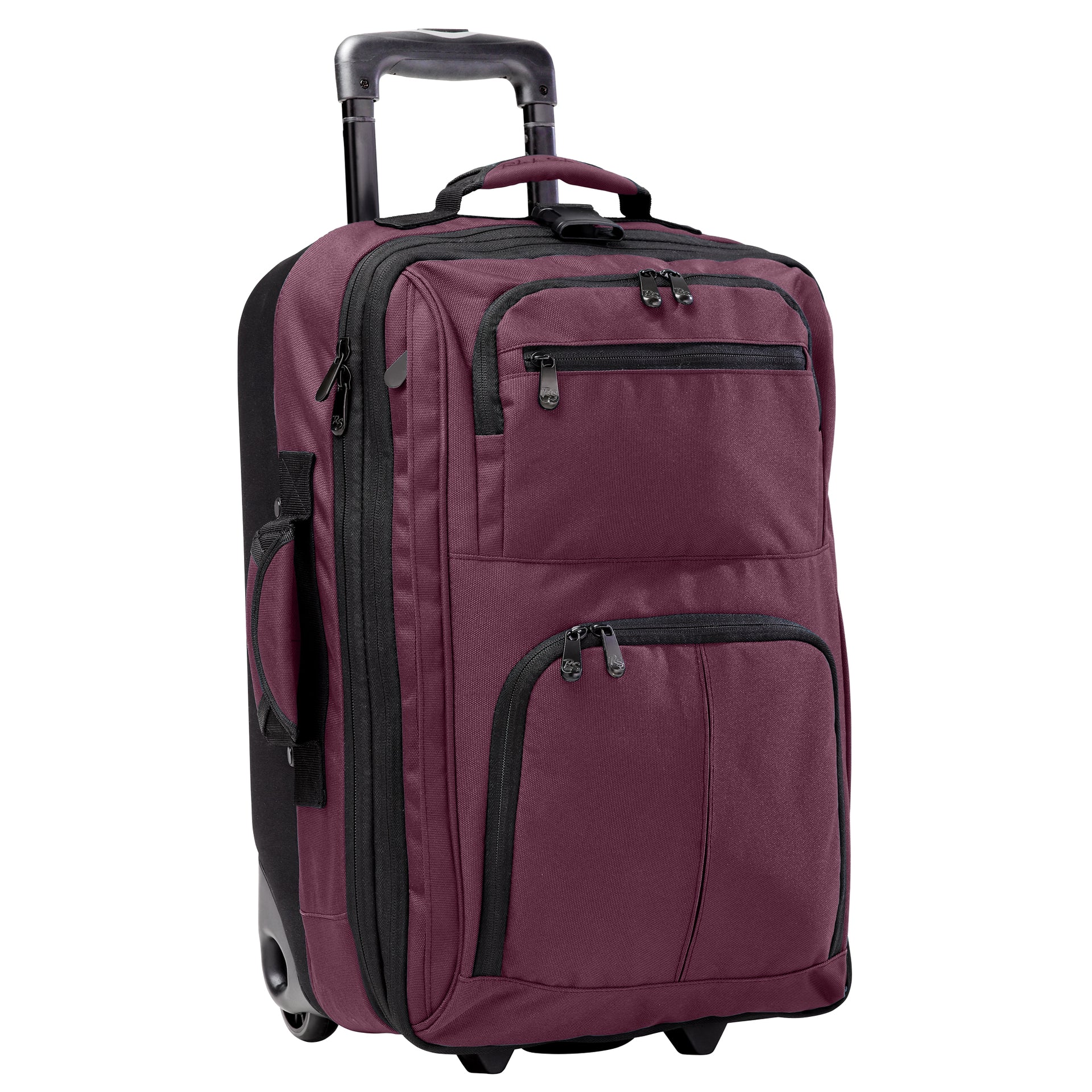Rolling Carry-On Luggage Bag Black