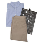 dark navy turquoise folding board shirt pants