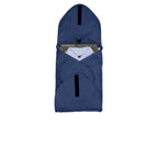 dark navy folder 3 flaps shut