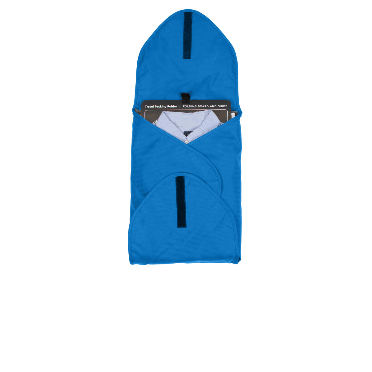 turquoise folder 3 flaps shut