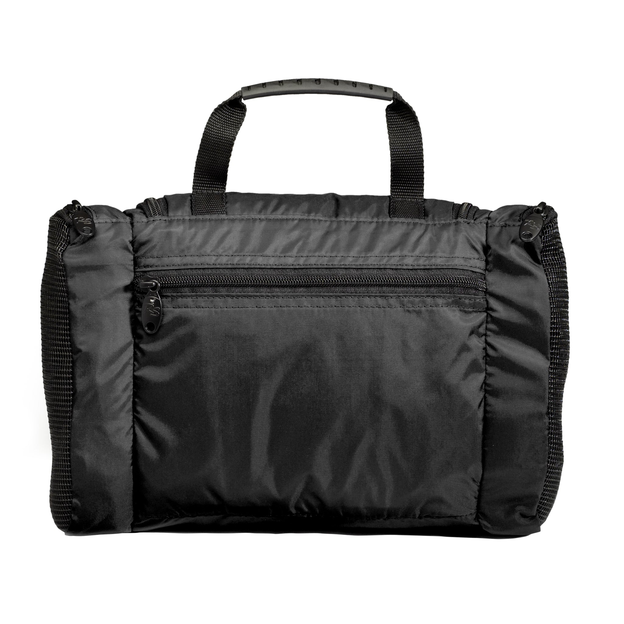 Black Traveling Toiletries Kit - open