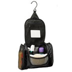 Black Traveling Toiletries Kit - open
