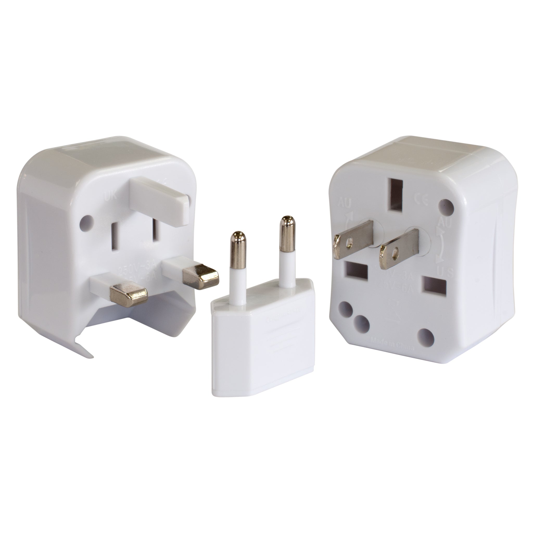 Universal European Adapter - for continental Europe, UK, Australia, and USA