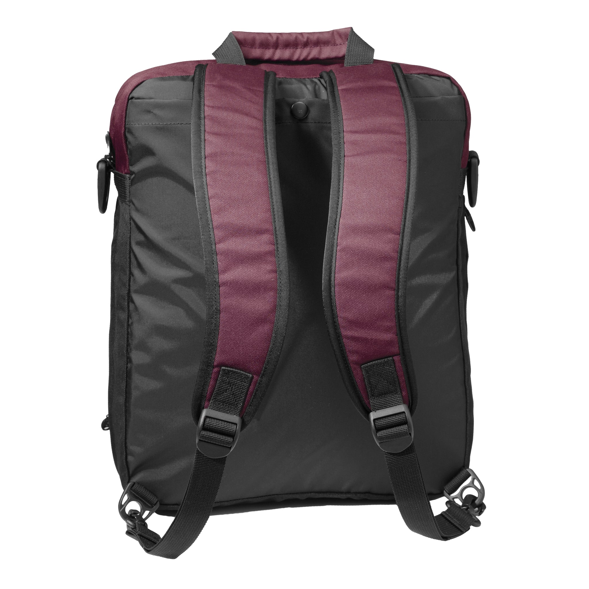 plum veloce shoulder bag back