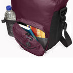 plum veloce shoulder bag pocket