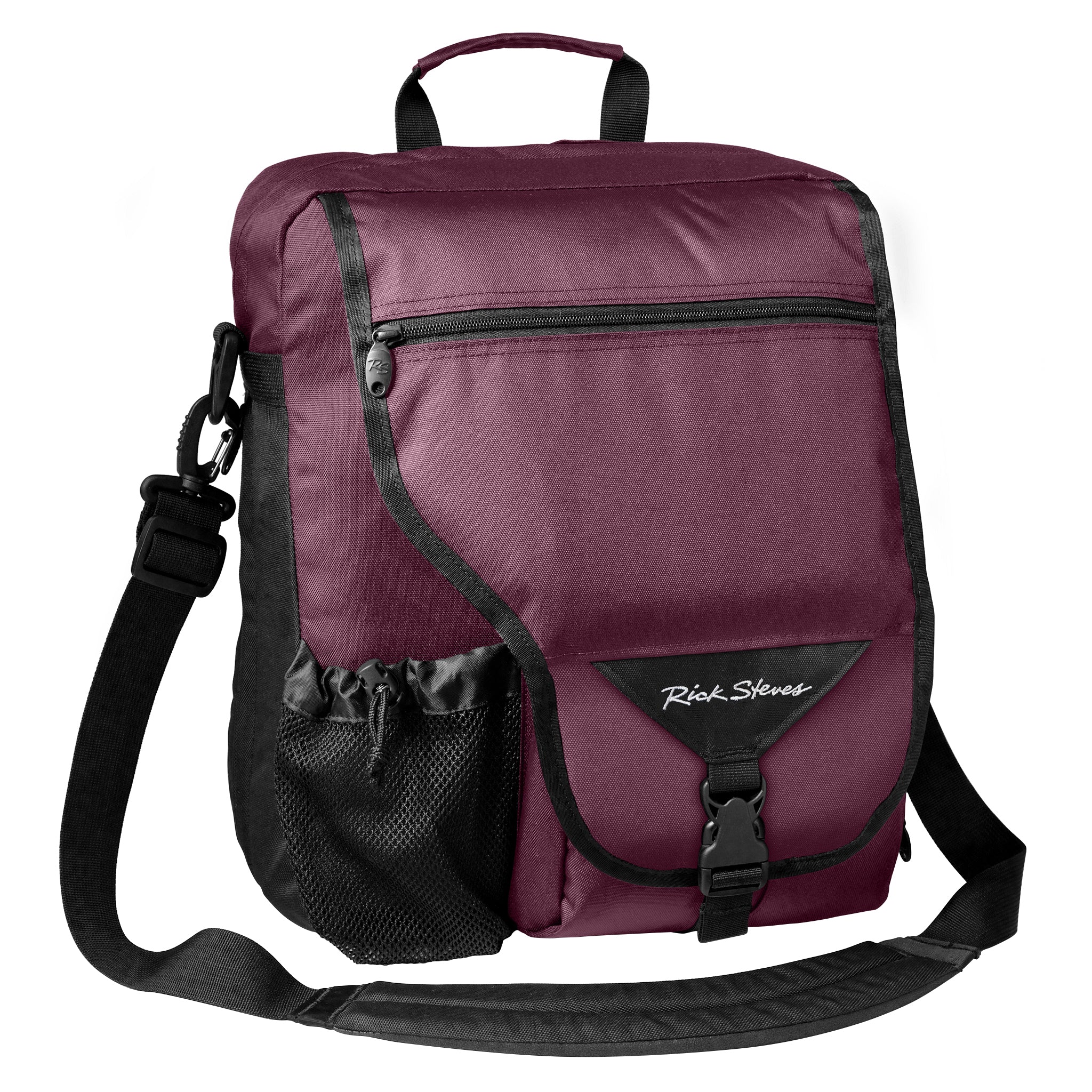 plum veloce shoulder bag front