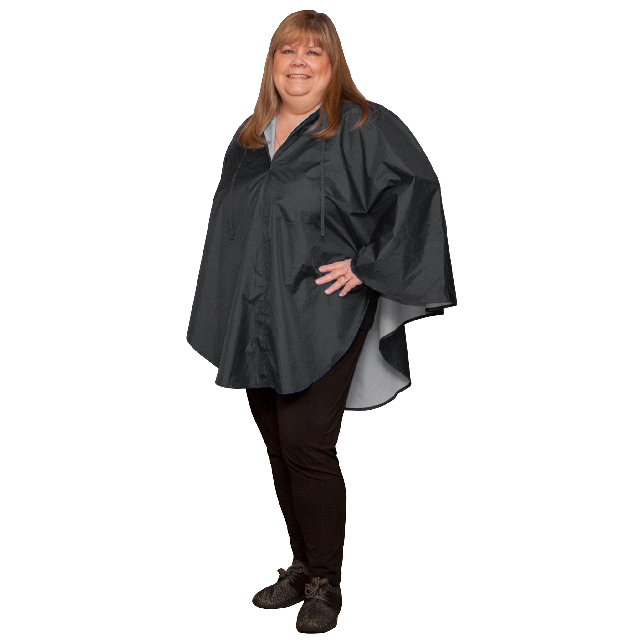 【サイズ:FreeSize_色:ブラック】[スナグパック] PONCHO UK- Rain Poncho for Women – Rick Steves Europe