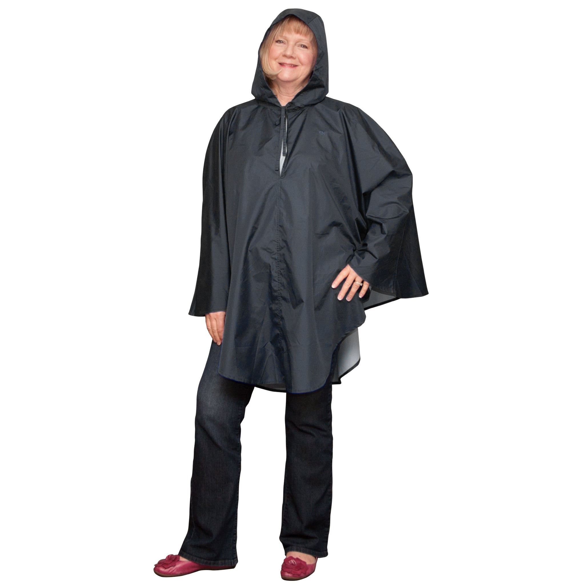 Women's Poncho in Black